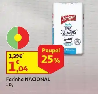 Auchan Farinha nacional 1kg promoção