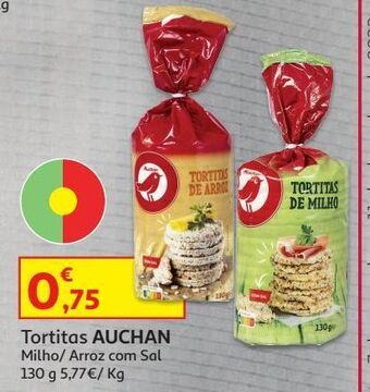 Auchan Tortitas de milho auchan promoção