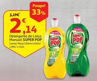 Auchan Detergente loiça super pop promoção