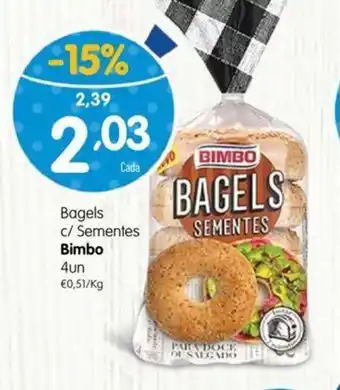 Minipreço Bagels c/ Sementes Bimbo 4 uni. promoção