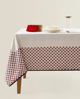 ZARA HOME Toalha de mesa bordado enfeites promoção
