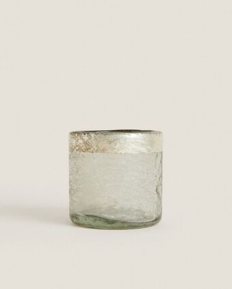ZARA HOME Porta-velas vidro mercurizado promoção