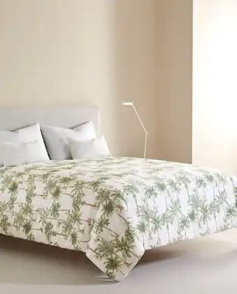 ZARA HOME Capa de edredão estampado palmeiras promoção