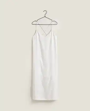 ZARA HOME Camisa de dormir cetim jacquard promoção