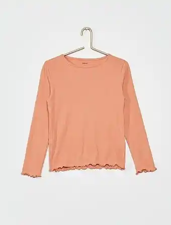Kiabi T-shirt em malha nervurada promoção