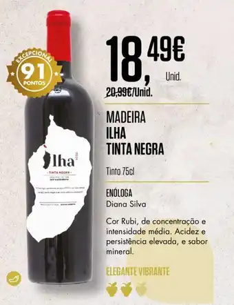 Pingo Doce Madeira Ilha Tinta Negra 75cl promoção