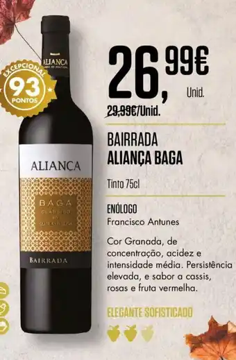 Pingo Doce Bairrada Alianca Baga 75cl promoção