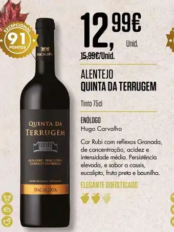 Pingo Doce Alentejo Quinta De Terrugem 75cl promoção