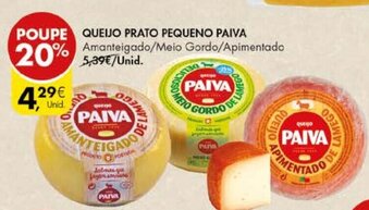 Queijo Prato Pequeno Paiva