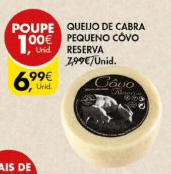 Pingo Doce Queijo de Cabra Pequeno Côvo Reserva promoção