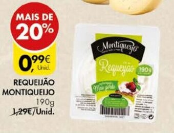 Pingo Doce Requeijão Montiqueijo 190g promoção