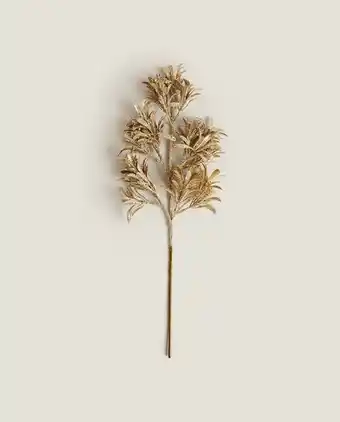 ZARA HOME Ramo de natal dourado glitter promoção