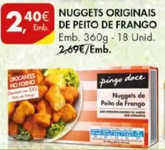 Pingo Doce Nuggets Originais de Peito de Frango 360g promoção
