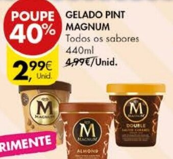 Pingo Doce Gelado Pint Magnum 440ml promoção