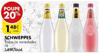 Pingo Doce Schweppes 1lt promoção