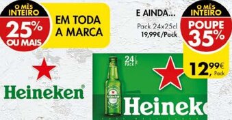 Pingo Doce Heineken 24x25cl promoção