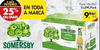 Pingo Doce Mini Somersby Apple 15x20cl promoção