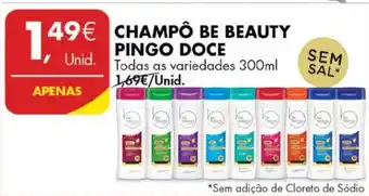 Pingo Doce Champô be Beauty Pingo Doce 300ml promoção