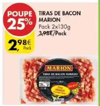 Pingo Doce Tiras de Bacon Marion Pack 2x130g promoção