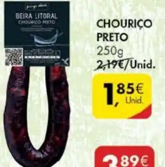 Pingo Doce Chouriço Preto 250 promoção