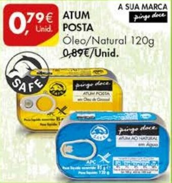 Pingo Doce Atum Posta 120g promoção