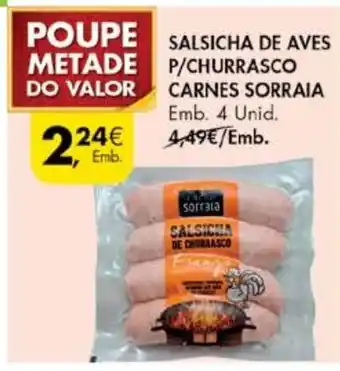 Pingo Doce Salsicha de Aves P/ Churrasco Carnes Sorraia 4 Unid promoção
