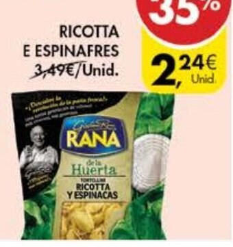 Pingo Doce Ricotta e Espinafres promoção