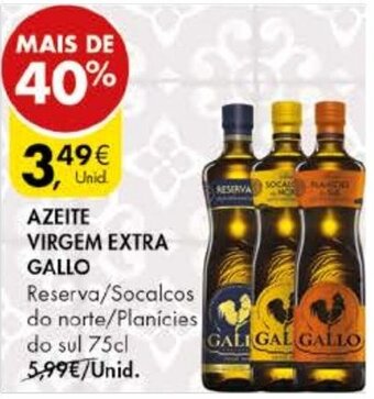 Pingo Doce Azeite Virgem Extra Gallo 75cl promoção