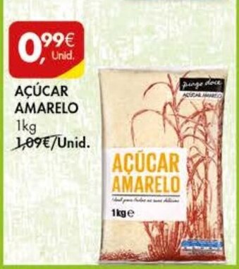 Pingo Doce Açucar Amarelo 1Kg promoção