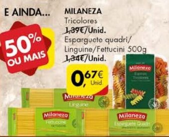 Pingo Doce Milaneza Esparguete 500g promoção