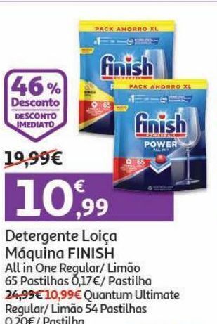 Auchan Det.maquina loiça finish promoção