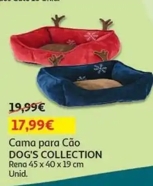 Auchan Cama para cão dogs collection rena 45x40x19 promoção