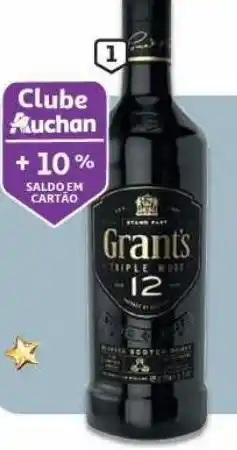 Auchan Whisky grant's triple wood 12 anos 0.70 l promoção