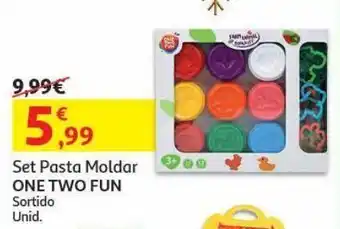 Auchan Set pasta moldar one two fun sortido promoção