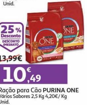 Auchan Ração cão purina one promoção