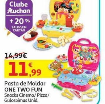 Auchan Pasta moldar one two fun promoção