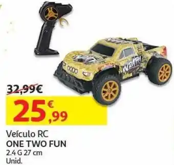 Auchan Veiculo r/c one two fun 2.4g r/c a11 27cm promoção