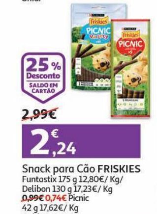 Auchan Snack cão friskies promoção
