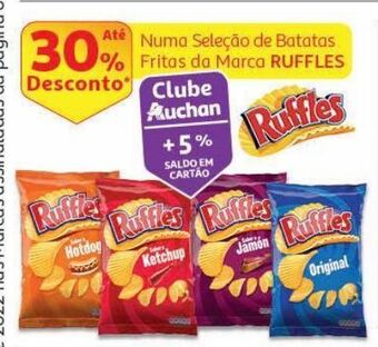 Auchan Batata frita ondulada ruffles promoção