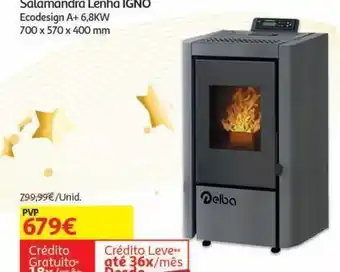 Salamandra delba cinza 6kw