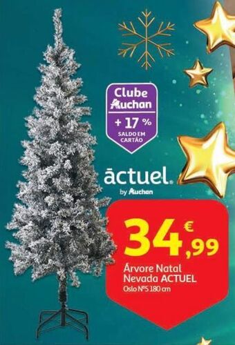 Auchan Arvore natal nevada actuel oslo 180cm 328r nº5 promoção