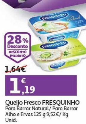 Auchan Queijo fresco fresquinho promoção