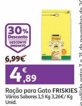 Auchan Ração gato friskies promoção