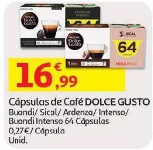 Auchan Cápsulas dolce gusto promoção