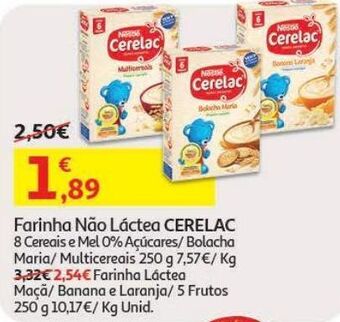 Auchan Farinha láctea cerelac promoção