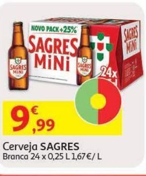 Auchan Cerveja super bock 30x0.20l promoção