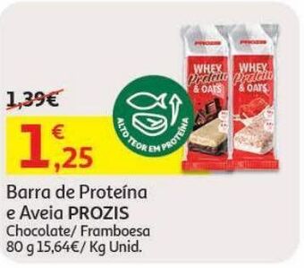 Auchan Barra proteina e aveia prozis promoção