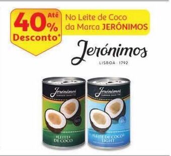 Auchan Leite coco jeronimos promoção