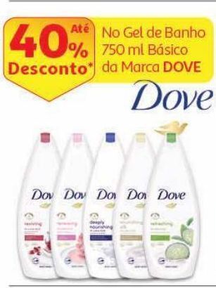 Auchan Gel de banho dove promoção