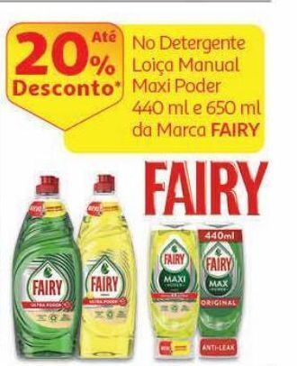 Auchan Det. loiça manual fairy promoção
